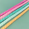 Suministro de Cuerda de Poliéster Colorida Cuerda Trenzada de 5 mm Cuerda Hilada con Alma Colorida Cuerda para Tejer a Mano DIY Cuerda Redonda para Colgante Ala de Sombrero