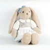Bobybobo Lleva una Falda, Muñeco de Conejo, Peluche Lindo con Chaleco, Muñeco de Confort, Muñeco Compañero, Regalo de Año Nuevo