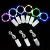 Cadena de luces led caja de regalo decoración de pastel botón alambre de cobre luces de colores luces de botón de pila navideñas cadena de luces de flores