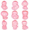 Molde para Galletas Serie Cuentos de Hadas Dibujos Animados 3D Pradera Princesa Cristal Princesa Simulación Arcilla DIY