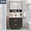 Baño Inteligente Nordic Luz de Lujo Combinación de Gabinete de Baño Moderno Simple Lavabo para Lavarse la Cara Tocador de Baño