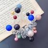 Accesorios para el cabello de verano sencillos de estilo japonés y coreano, anillo para el cabello con línea telefónica de perla, cuerda para atar para mujer, lindo tocado popular en Internet, banda de goma súper hada