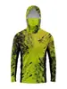 Ropa de Pesca de Manga Larga Transpirable con Protección Solar Camiseta Camuflaje Estampado de Verano Ropa de Pesca Transfronteriza
