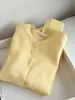 ¡Altamente Recomendado! Camisa de Lino Amarillo Claro Iluminadora para Mujer, Nuevo Estilo de Verano, Inspirada en la Dopamina, Cómoda, Versátil, Camisa Protectora del Sol