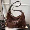 Bolsos de Moda y de Alta Gama para Mujer 2025 Nuevo Invierno Tendencia Bolso Cruzado de Gran Capacidad Bolso de Hombro Tote Versátil Casual