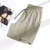 Verano Nuevo Pareja Alta Elasticidad Seda de Hielo Secado Rápido Pantalones alta calidad Multicolor Combinan con Todo Holgado Anti-ultravioleta Correr Volumen
