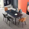 Silla de Comedor Silla Celebridad de Internet Silla de Comedor de Lujo Ligero Italiano Silla Minimalista Moderna Silla de Hotel Restaurante de Gama Alta Silla de Negociación Silla con Respaldo