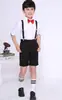 Pantalones Cortos de Manga Corta para Niños Ropa de Desempeño para el Día del Niño Niña de las Flores Vestido de Presentador Ropa de Desempeño para Coro de Niñas