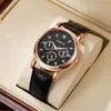 Reloj Popular para Hombre de Negocios de Aleación Celebridad de Internet Falso Tres Ojos Seis Manecillas Correa Moda Cuarzo Fabricante de Relojes para Hombre Venta al por Mayor