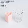 Molde de plástico para vela de aromaterapia cilíndrica con parte superior puntiaguda y dientes redondos gruesos, lámpara de mesa DIY, adorno de vela de columna de amor, molde de portavelas