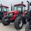 Yto954 Dongfanghong Diésel Tracción en las Cuatro Ruedas Modelo de Exportación Maquinaria para Arar Tierras Agrícolas Tractor de Cuatro Ruedas de 95 Caballos de Fuerza