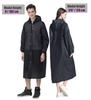 Impermeable de Una Pieza para Adultos de Eva, Estilo Grueso, Poncho de Senderismo Impermeable para Tormentas de Cuerpo Completo, Equipo de Lluvia Largo Transparente No Desechable