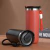 Copo de Café Isolado a Vácuo de Aço Inoxidável 304, Aparência Premium, Portátil, com Corda, Montável em Carro, para Esportes ao Ar Livre, Copo de Água