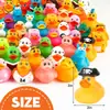 Pato de Vinilo Mixto Transfronterizo Rociador de Agua Mini Pato Bañándose y Jugando con Agua Juguete Tienda de Té con Leche Regalo Pequeño Burbuja Educativa