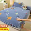 Falda de Cama de Coral Fleece Pieza Única Leche Fleece Invierno Juego de Cubrecama Franela Protector de Colchón Engrosado Juego de Sábanas Antideslizante