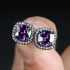 Pendientes de moda transfronterizos de estilo coreano con hebilla de diamante y circonita para mujer, elegantes pendientes de moda con entrega al por mayor en vivo.