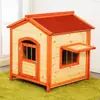 Casa de Cachorro Quente à Prova de Chuva de Verão para Exterior Atacado Casa de Gato de Madeira Maciça Móvel para Animais de Estimação Gaiola de Cachorro Grande para Cachorro de Inverno