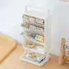 Portalápices Transparente Inclinado Caja de Almacenamiento de Escritorio para Marcadores, Oficina Estudiantil Gran Capacidad Antideslizante Visible Organizador de Papelería