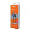 Cabo Trançado de Nylon USB/Tipo-C OEX CE202 - 1.5m - Cinza