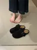 Chinelos Meio Birken Retrô Femininos para Uso Externo Outono 2026 Novos Chinelos Mule Fechados na Ponta, Slip-on, Sola Macia, Antiderrapantes