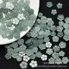 Jadeíta Natural Azul Gelo Alto Água 7mm Flor Pequena Contas Soltas Pulseira DIY Colar Brincos de Jade Acessórios de Jade Atacado