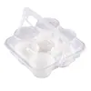 Caixa de Embalagem Personalizada para Cupcakes, Bandeja de Plástico Transparente para Tarteletes de Ovo, Caixa de Embalagem Espessa de Peça Única/Duas Peças para Muffins