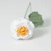 Flores de Peonía Terminadas Tejidas a Mano con Hilo de Lana Flores Tejidas Muebles Creativos para el Hogar Flores Regalos del Festival de Primavera