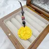 Colar Pingente de Dragão e Fênix Banhado a Ouro, Pingente de Amuleto da Sorte, Corrente para Suéter, Presente para Transmissão ao Vivo