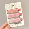 Pinza para el Cabello Estilo Coreano Retro Estampado de Leopardo para Mujer Horquilla Exquisita de Gama Alta Clip BB Dulce Dopamina Clip para Flequillo Lateral Accesorios para el Cabello