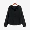 Suministro de Ropa para Mujer Tallas Grandes: Top Chaqueta con Capucha de Doble Cremallera, Estilo Otoño 2026, Cárdigan de Punto Holgado para Mujeres de Tallas Grandes, 21921