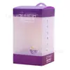 Fábrica de origem produção caixa pequena de PVC transparente caixa de plástico PP fosco caixa dobrável PET caixa quadrada de estoque transparente