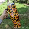 Copo de Carro de 40oz com Alça, Copo Térmico com Canudo, Copo de Gelo para Manter Frio Montado no Carro, Copo de Água Fantasma de Halloween