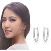 Jin Jiahua Harpa Fileira Diamante Argola de Orelha Hong Kong Exagerado Moda Brilhante Lua Argola de Orelha Brincos Banhado a Prata Diamante Argola de Orelha Pino