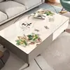 Mantel Impermeable y a Prueba de Aceite para Mesa de Centro, Sin Lavado, Salvamanteles para Mesa de Comedor de Sala de Estar, Lujo Ligero, Sensación de Alta Gama, Mantel de Vidrio Blando, Mantel para Mesa de Centro del Hogar