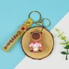Nuevo Llavero de Capibara de Moda Celebridad de Internet Dibujo Animado Llavero Colgante Sanrio Decoración de Tienda Boutique Regalo