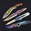 Delta S11 Temporada Reimaginada: Cuchillo de Juguete Articulado Modelo Arma, Giratorio, Pieza Decorativa, Artesanía Hecha a Mano, Regalo