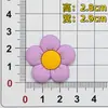 Goma Blanda de PVC Flores de Dibujos Animados Coloridas Accesorios para Fundas de Teléfono Móvil Bolsas Ropa Zapatos Accesorios Parches Decoraciones Colección