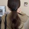 Corea del Sur Simple Elegante Cola de Caballo Alta Horquilla Torcida Cabello Parte Posterior de la Cabeza Cabello Alto Sentido Pinza de Tiburón Clip Banana Tocado