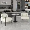 Combinación de mesa y silla de sofá de cafetería, silla de tienda de té con leche, silla de bar de libros, limpieza de bar, negociación, restaurante, tienda de postres, silla de comedor, uso comercial