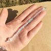 Zorro Tejido Piel Cristal Bordado Borla Larga Gota de Agua Perla Redonda Colgante Tira Accesorios para el Cabello Decoración de Ropa Accesorios Colgante