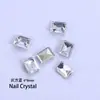 Venta al por mayor 6*8 Puntas de Rhinestones para Uñas Azúcar Helado, Brillantes Rhinestones de Cristal de Vidrio Cubo de Azúcar de Alta Calidad, Rhinestones K9 para Uñas con Múltiples Facetas