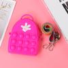 Bolsa de moedas infantil de desenho animado animal mini personalidade mão pitada descompressão silicone bolsa com zíper diagonal atacado uma variedade de estilos