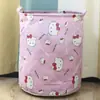 Cesta de lavandería sucia de tela al por mayor del fabricante, cesta de almacenamiento plegable para ropa sucia, contenedor de almacenamiento de muñecas, cesta de lavandería de algodón y lino