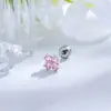Hielo Picado Cruz Hensen Joyería Verano Circonita Cúbica Aleación de Titanio Perforación de Oreja Aretes de Tachuela
