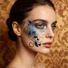 Amazon Plantilla de Pintura Facial para Niños Maquillaje de Escenario Cosplay Pintura Facial Esquina del Ojo Plantilla Molde DIY