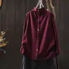 Nuevo Producto Otoño/Invierno 2026 Estilo Coreano Holgada Casual Camiseta Térmica de Manga Larga con Cuello Alto y Botones para Mujer MHT