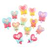Accesorios de Resina de Caramelo Accesorios de Crema Corazón Comida Juguete Paleta Funda para Teléfono DIY Materiales para Accesorios para el Cabello de Niños