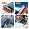 Herramienta 5 en 1 para quitar nieve del coche: Cepillo para Nieve, Cepillo Descongelante de Invierno, Rascador de Hielo, Pala para Nieve en Cristal de Ventana de Coche
