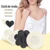 Sexy Lace Adesivo de Mama em Forma de Flor Leve Respirável Anti-protuberância Anti-corrida Tamanho Leve Invisível Sem Costura Vestido de Noiva Adesivo de Mama