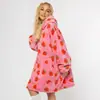 Sudadera con Capucha Talla Grande Amazon Manta Perezosa Manta Portátil Sudadera Tk con Capucha Bolsillo Grande Jersey de Franela para Uso en Casa